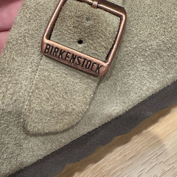 Birkenstock Boston Suede Taupe - Picture 6 of 7